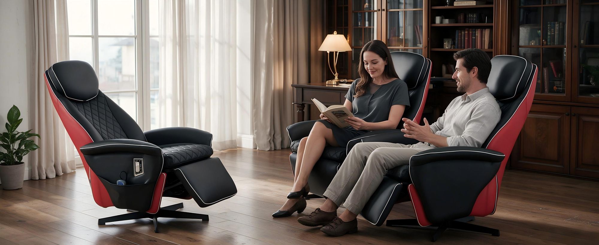 360° drehbar Relaxsessel elektrisch, Massagesessel mit Heizfunktion Verstellbar Fernsehsessel TV Sessel Lederoptik Hellbraun