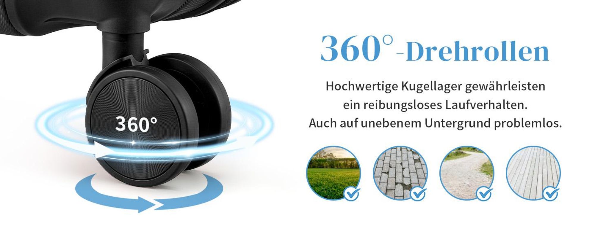 FCH 2tlg. ABS Hartschalen Kofferset 12/20 Zoll, Trolley mit 4 Rollen und Tragegriff, Eckschutz, Teleskopgriff, Dunkelgrau