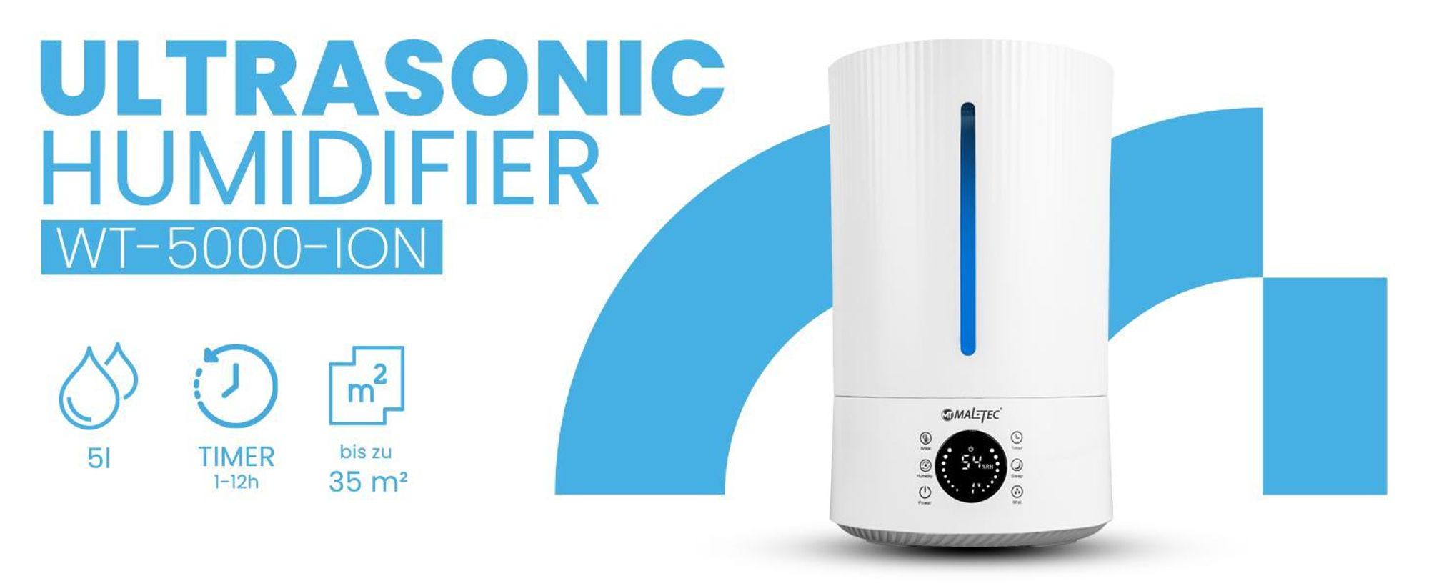 Luftbefeuchter mit Ionisator und Diffusor