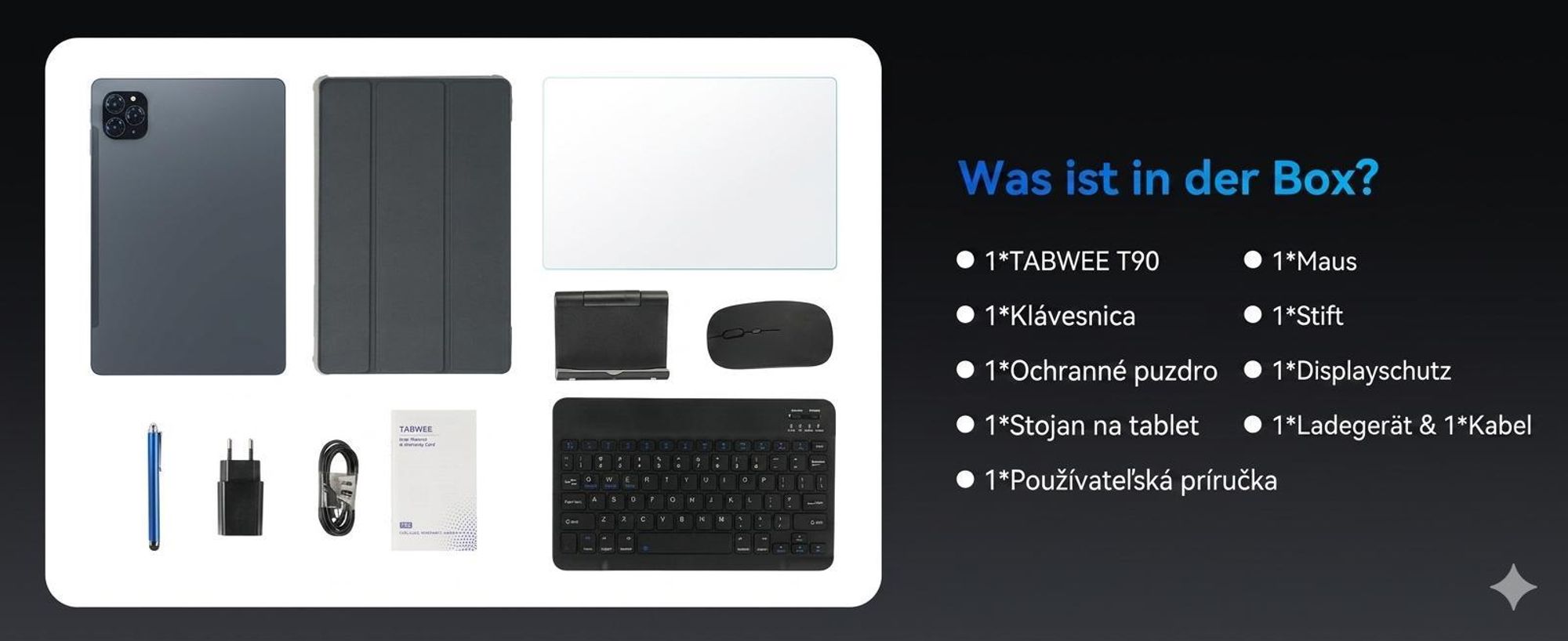 T90 Android 16 Tablets klávesnicou a perom-11"tablet,24+128GB/2TB TF,1920x1200 FHD+, osemjadrový procesor, 8000 mAh, rozpoznávanie tváre,13MP+5MP,GPS