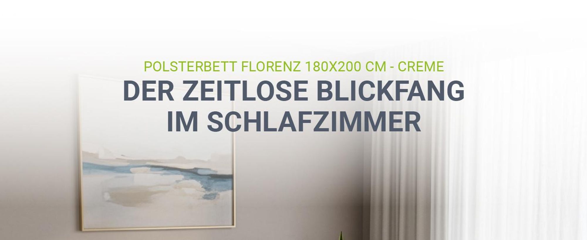 Juskys Polsterbett Florenz 180 x 200 cm, Bouclé, Bubble Design & modern – Creme