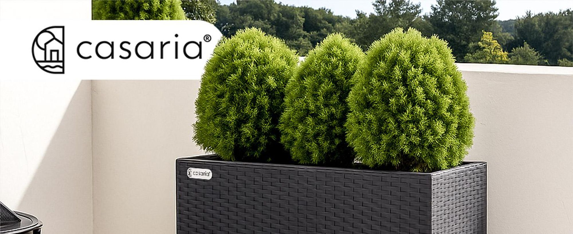 CASARIA Blumenkasten 3 Innentöpfe