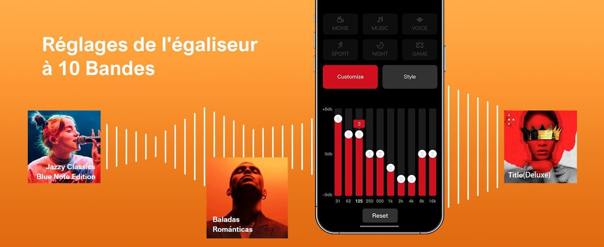 Barre de son ULTIMEA 2.1 canaux pour téléviseur avec basses réglables,via application, barre de son tout-en-un, haut-parleur TV Bluetooth 5.4, Poseidon M20