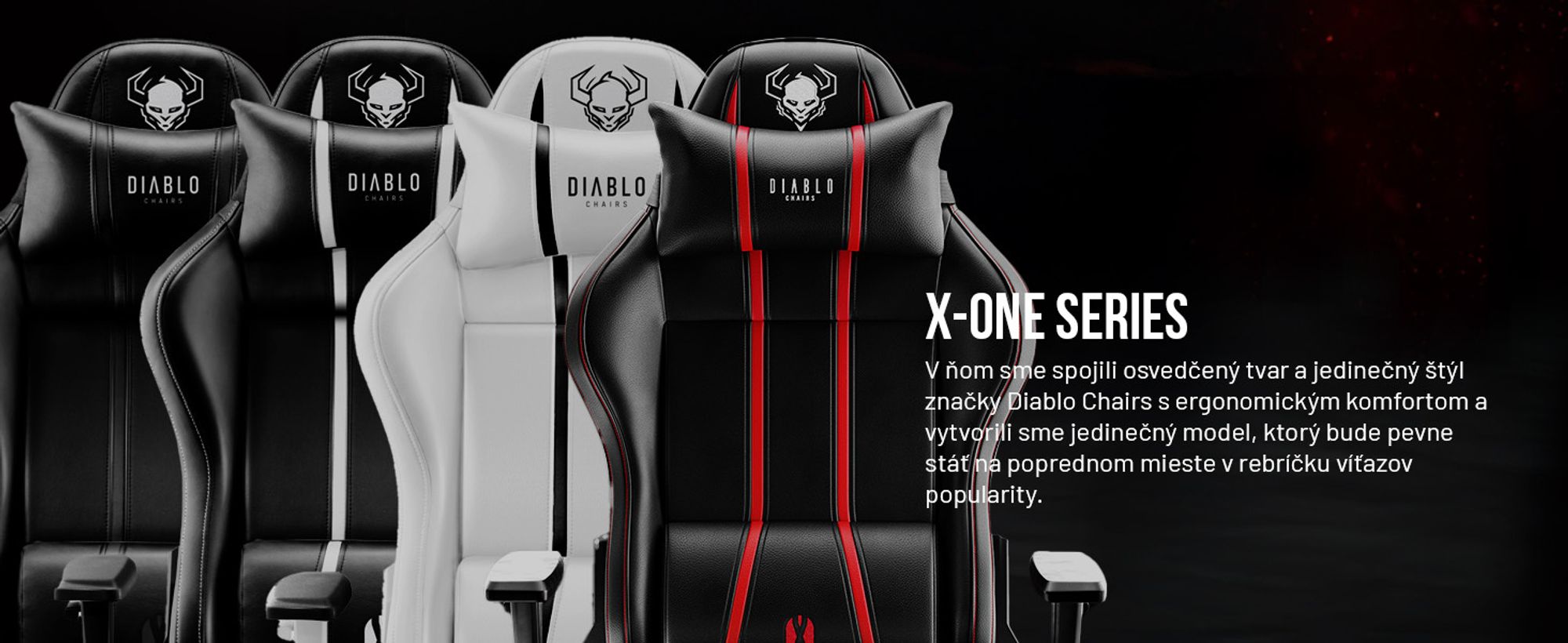 Diablo X-One 2.0 Herné kreslo Kancelárske kreslo Nastaviteľné opierky rúk Ergonomický dizajn Krčný/bederný vankúš King Size Čierno-červené