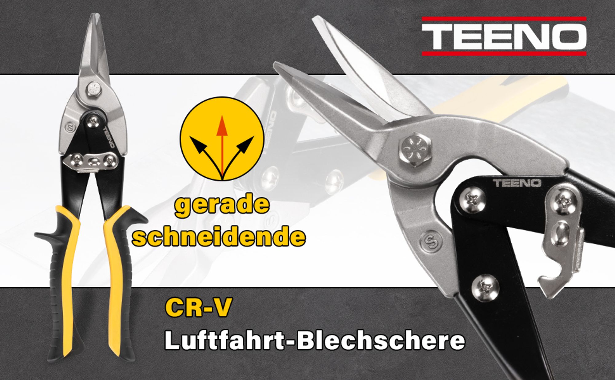 TEENO 4Tlg Abkantzange Biegezange, Falzzange 0° 45° 90°mit Blechschere, Maulbreite 60mm, aus Kohlenstoffstahl, Cr-V Metallschere mit Handschuhe
