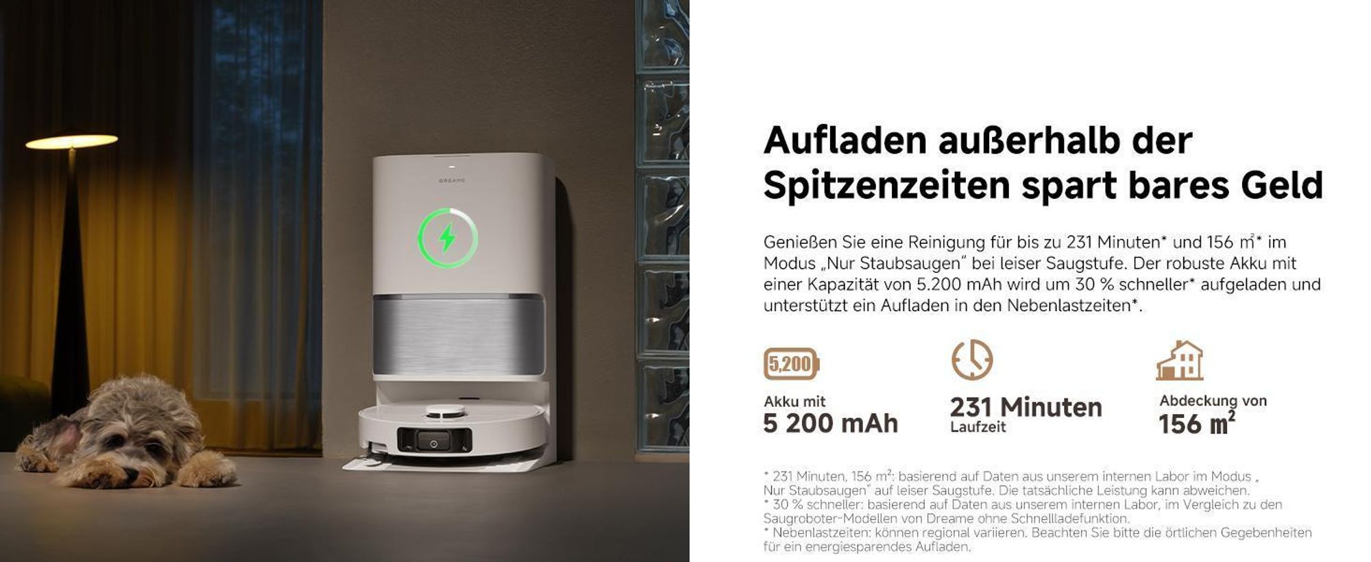 Dreame L10s Ultra Gen3 Staubsauger Roboter mit Wischfunktion&Selbstreinigender Mopp,25KPa Saugleistung,Haustiermodus,All inOne Dock,Teppichreinigung