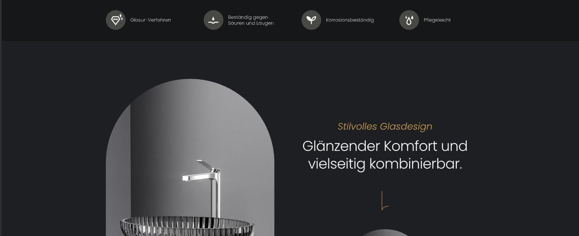 EMKE Ovales Glas-Aufsatzwaschbecken – Transparentes Schwarzes Waschbecken 51 x 35 x 15 cm Hochwertiges Design für Badezimmer & Gäste-WC Waschschale