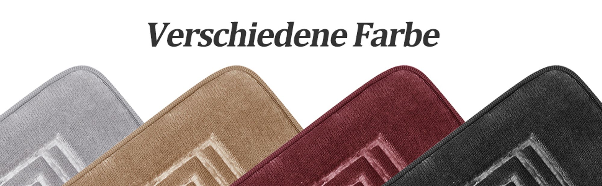 HOMELUX Badezimmerteppich Rutschfeste Badteppich 2-teilig Badematten Set Wasserabsorbierend 60x100cm+60x50cm Beige