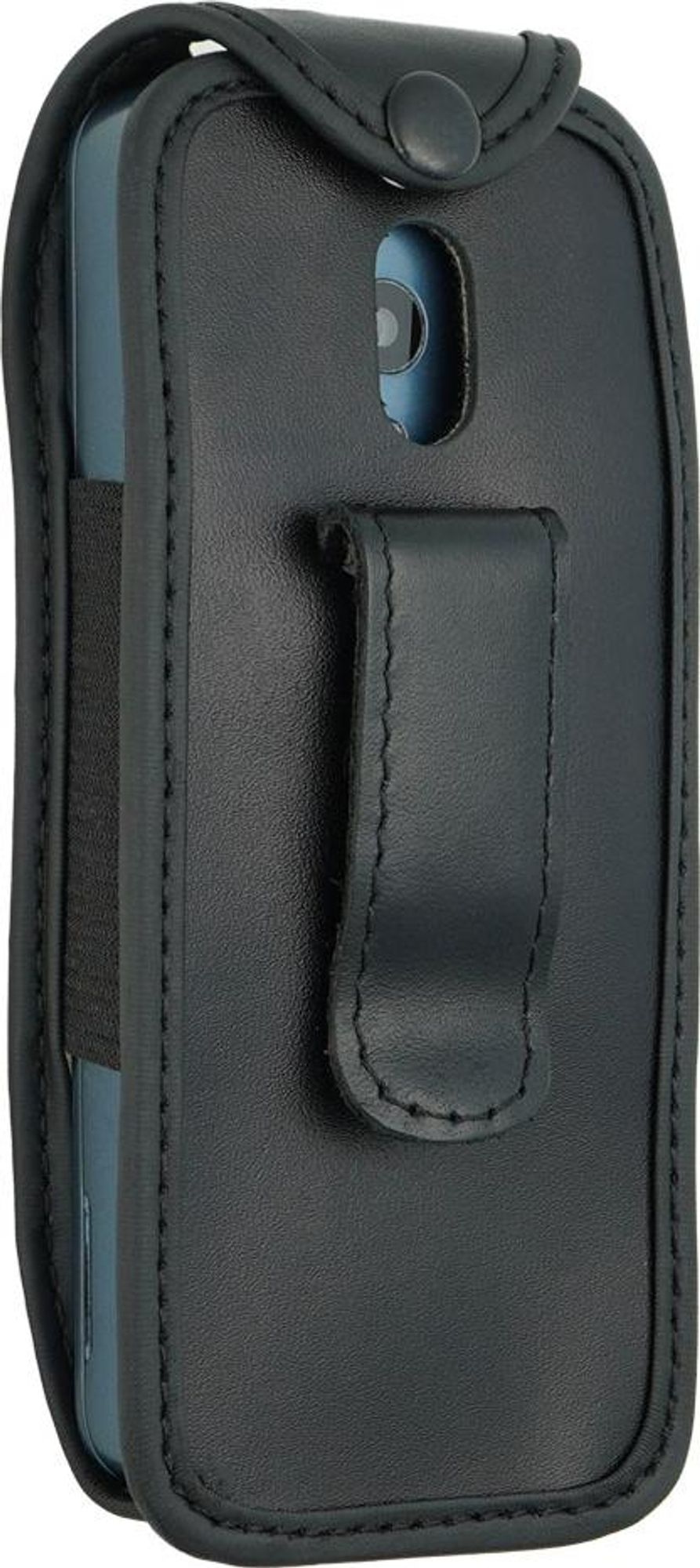 caseroxx Ledertasche mit Gürtelclip kompatibel mit Nokia 235 4G (2024) / 215 4G (2024) / 220 4G (2024) aus Echtleder, Tasche mit Gürtelclip und Sichtfenster  Bild 3