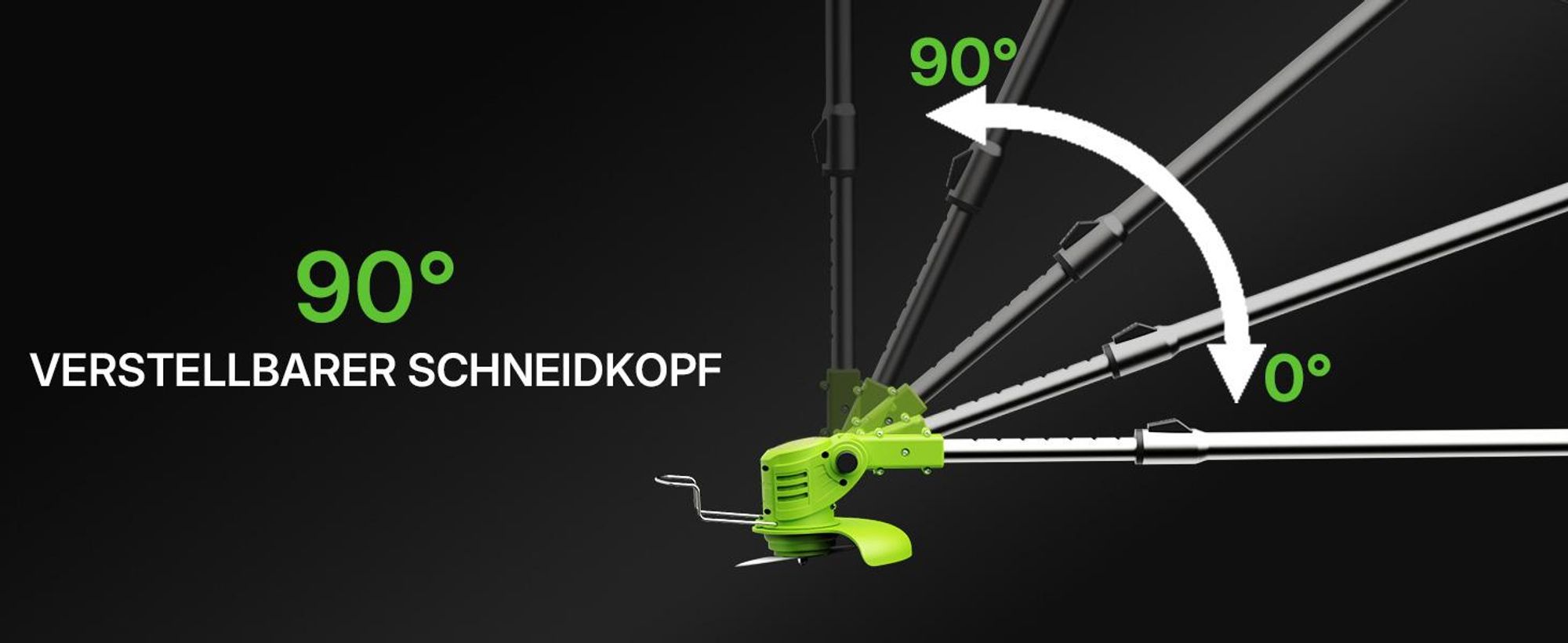 Akku-Trimmer, 500W Rasentrimmer, Elektro-Freischneider (22tlg.) Rasenkantenschneider Freischneider 8 in 1 mit Akku