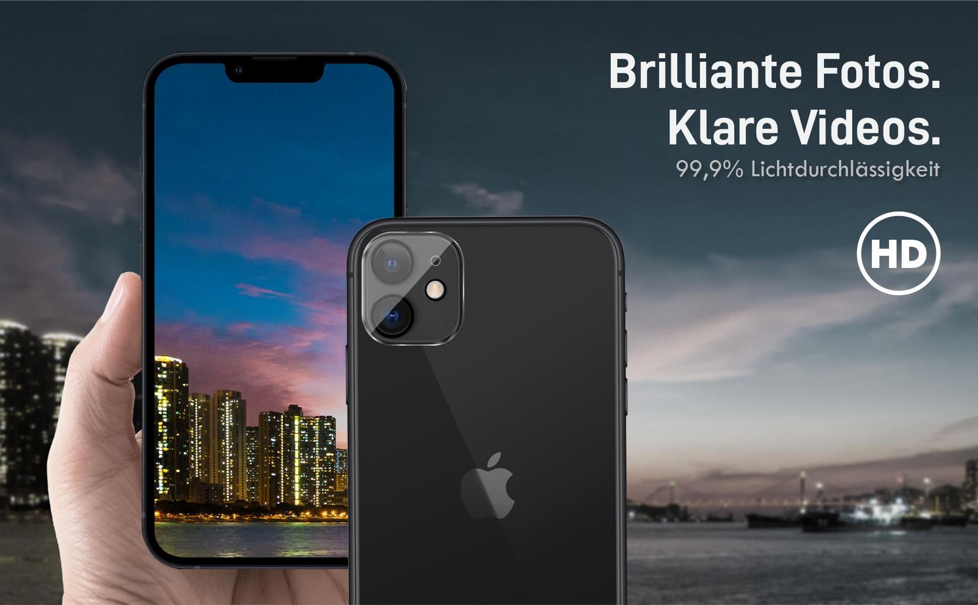 Brilliante Bildqualität mit dem Apple iPhone 12 dank 99,9% Lichtdurchlässigkeit