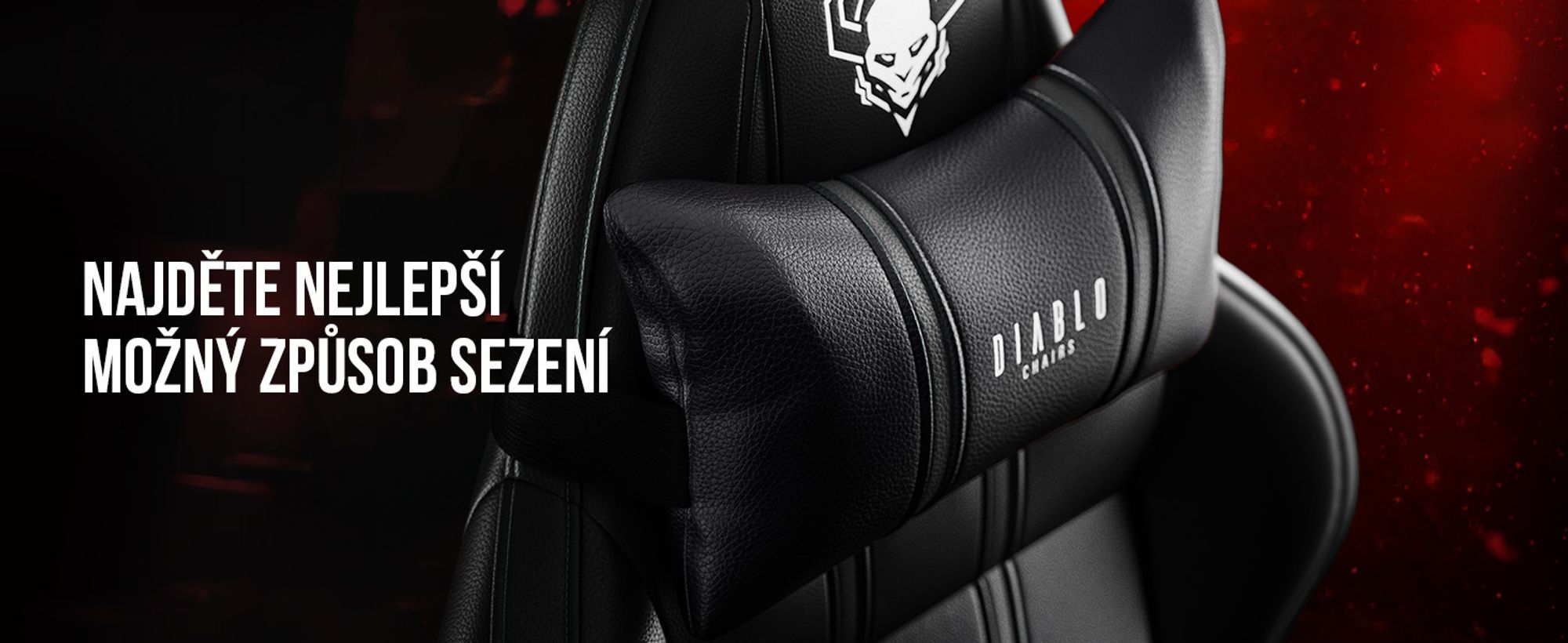 Herní židle Diablo X-One 2.0 Kancelářská židle Nastavitelné područky Ergonomický design Krční/bederní polštář, Barva: Černá, Velikost: King