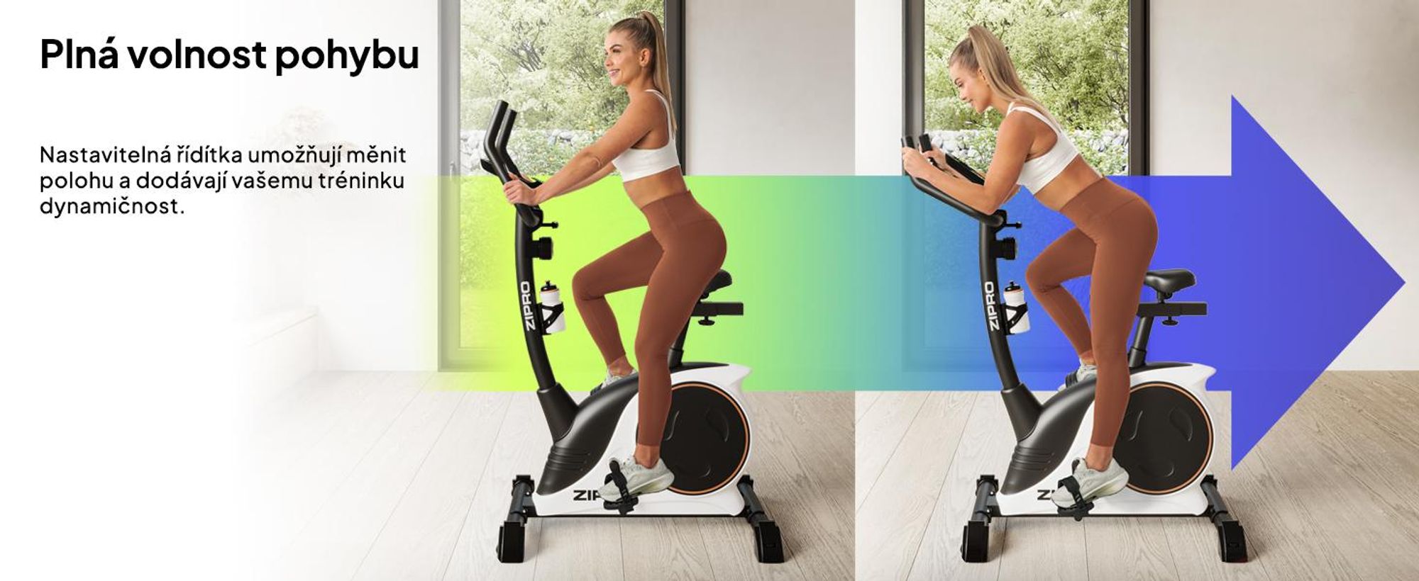 Zipro Domáci trenažér Nitro RS – Magnetický fitness bicykel s nosnosťou do 150 kg Tichý domáci trenažér s meraním pulzu Nastaviteľné sedadlo a riadidlá LCD displej