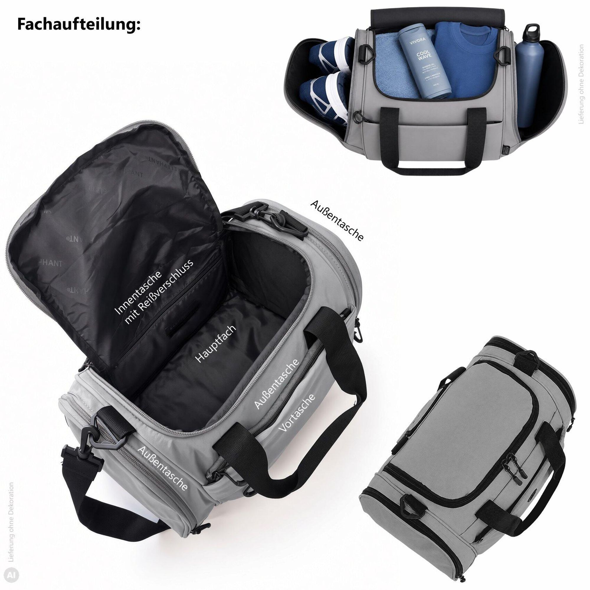Ansichten der Tasche