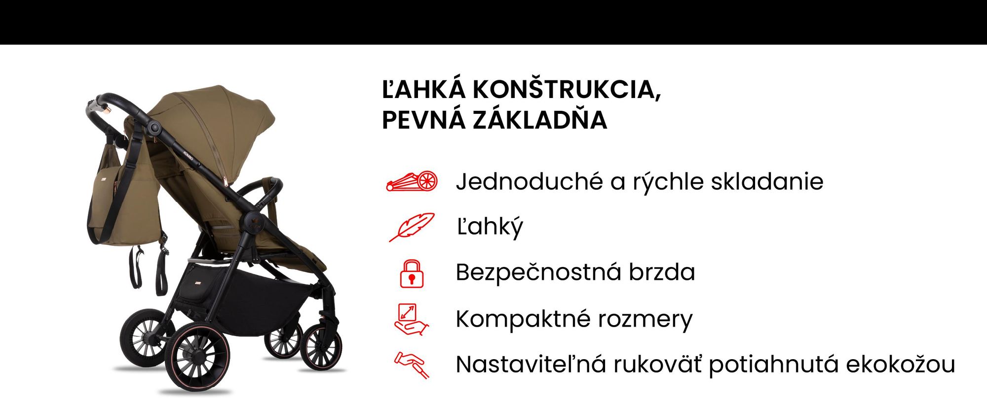 Babylux Detský Kočík Buggy ROMBO – Cestovný Kočík S Funkciou Polohovania, Farba: Pink Cestovný Detský Kočík, Malý, Ľahký, Teleskopická Rukoväť, Kompaktne Skladateľný