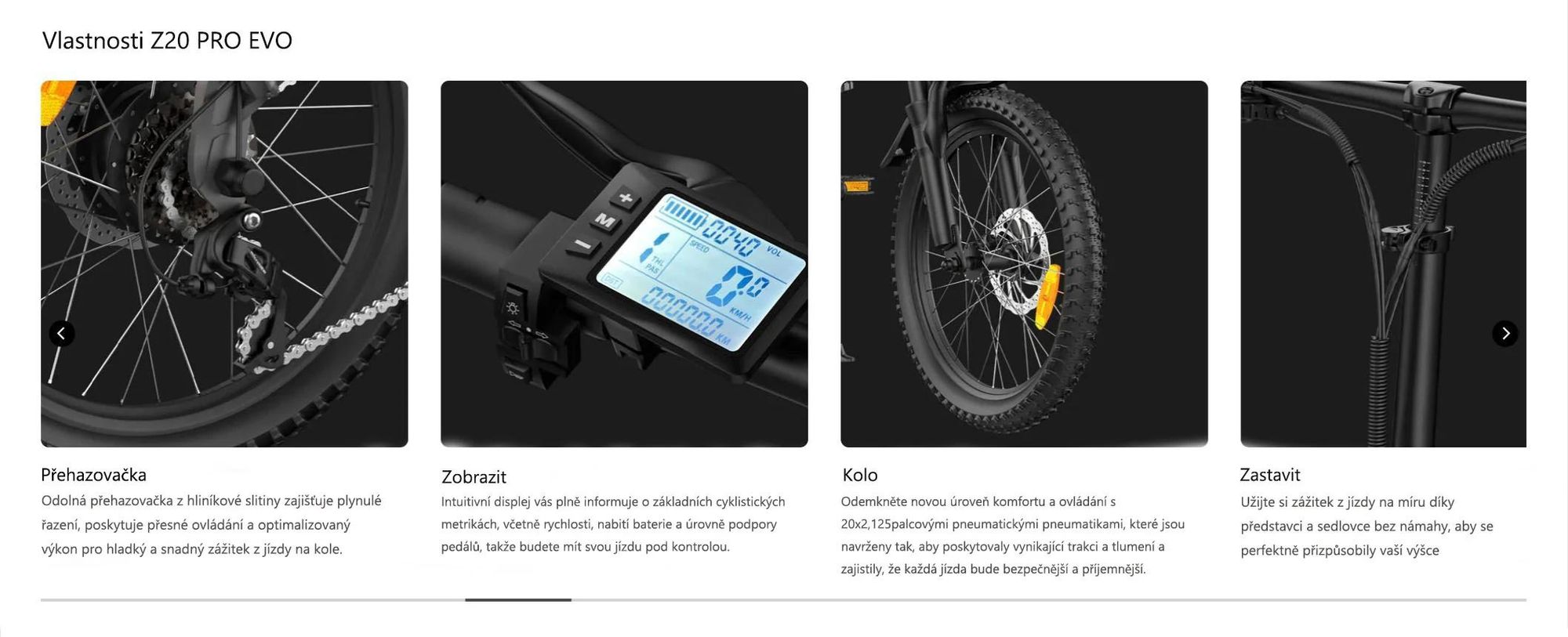 Elektrokolo PVY Z20 PRO EVO – Motor 250W Baterie 36V14.5AH 20 Palcové Pneumatiky Mechanické Kotoučové Brzdy - Šedé