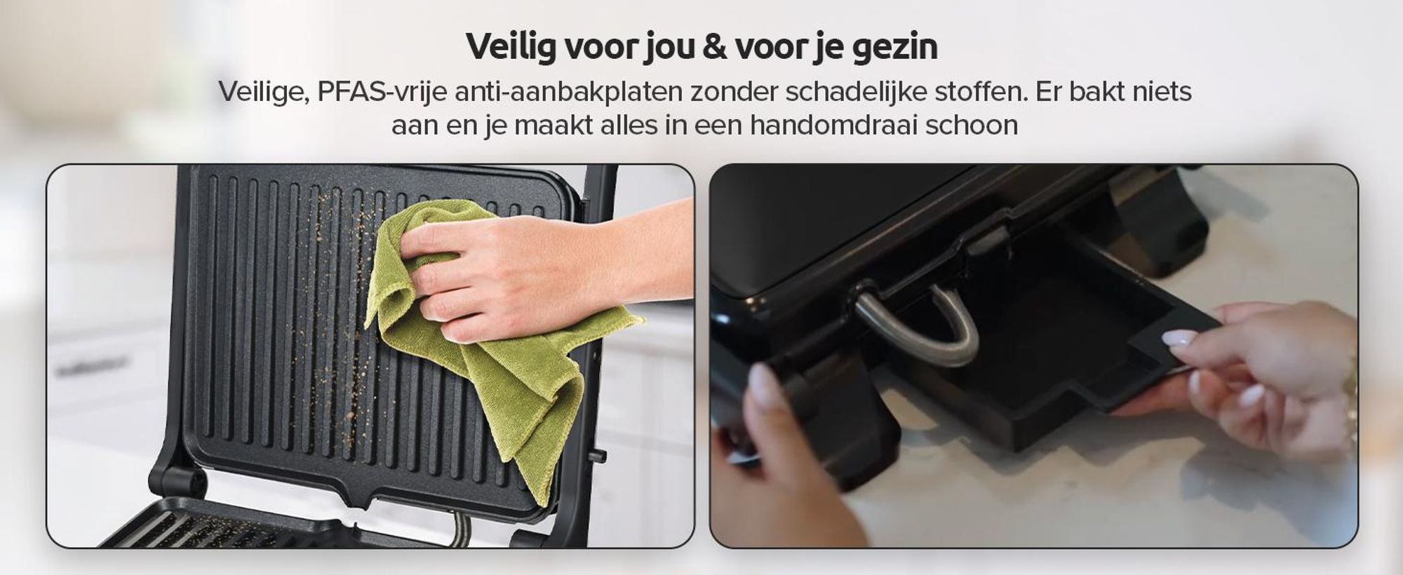 Broodrooster met digitale bediening en anti-aanbakplaten