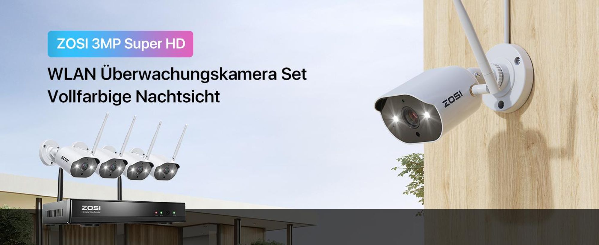 Bitte beachten Sie, dass die Bullet-Kamera C302 keine PTZ-Funktion hat und nicht drehbar ist.