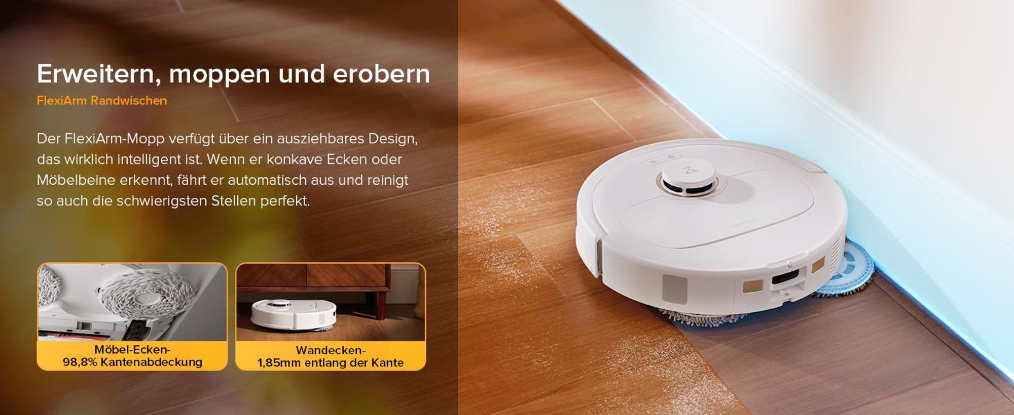 Roborock Qrevo S5V Staubsauger Roboter 12.000 Pa,(Upgrade von S7 Pro Ultra/Qrevo) Zero-Tangle System, Multifunktions-Dock, Warmlufttrocknung
