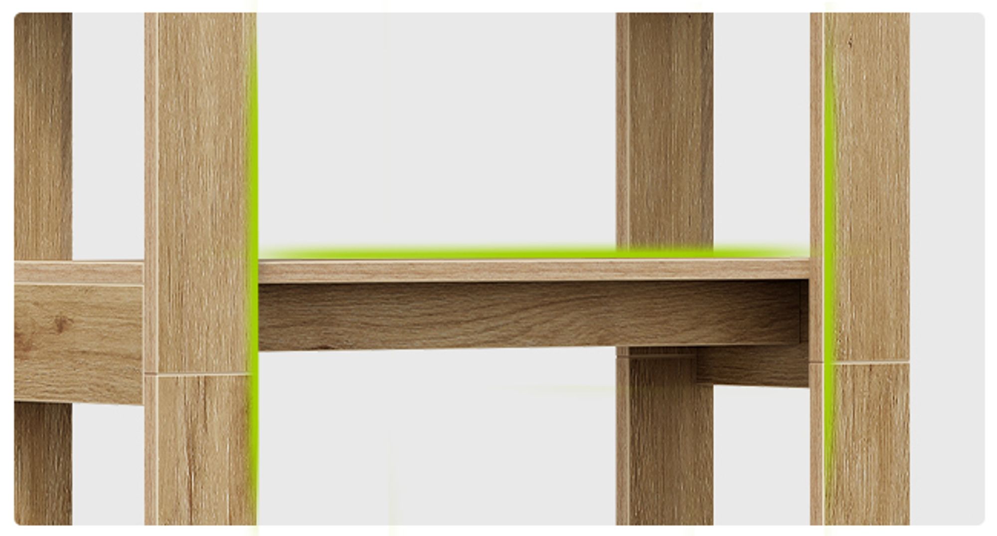 Tribesigns Bücherregal, 5-stöckiges bogenförmige Regal, 180 cm hohes Standregal Holzregal Bücherregal, für Wohnzimmer, Lagerregal, Teakfarbe