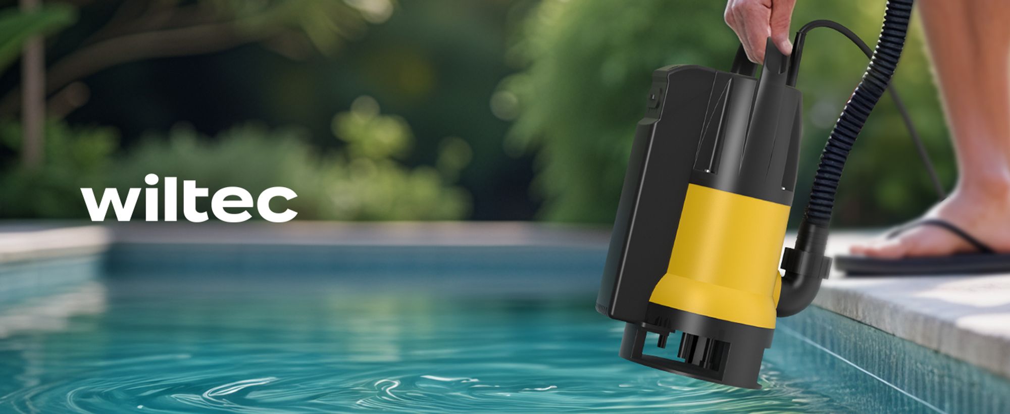 Schmutzwasserpumpe 13000 l/h 750 W, max. Förderhöhe 7,5 m, Fremdkörper bis Ø 35 mm
