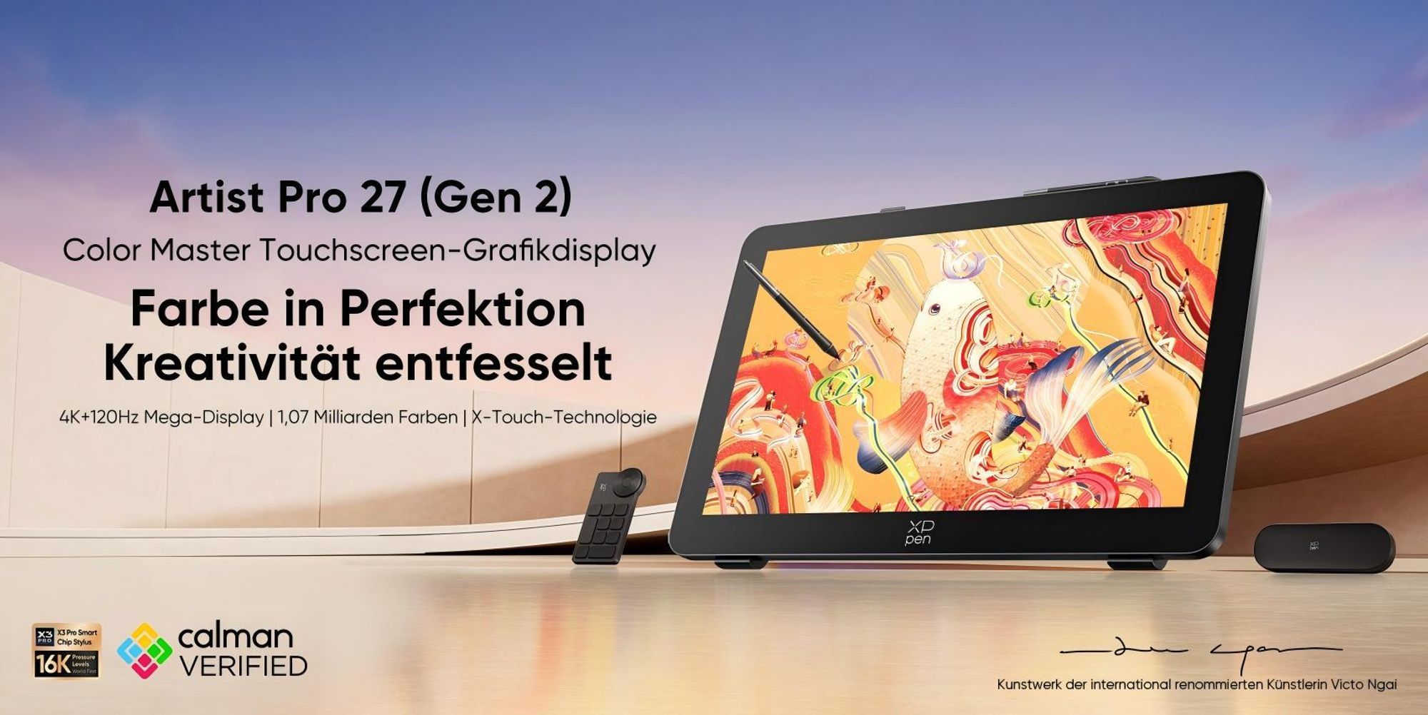 XP-PEN Artist Pro 27 (Gen 2) Grafikmonitor – Technische Merkmale und Funktionen