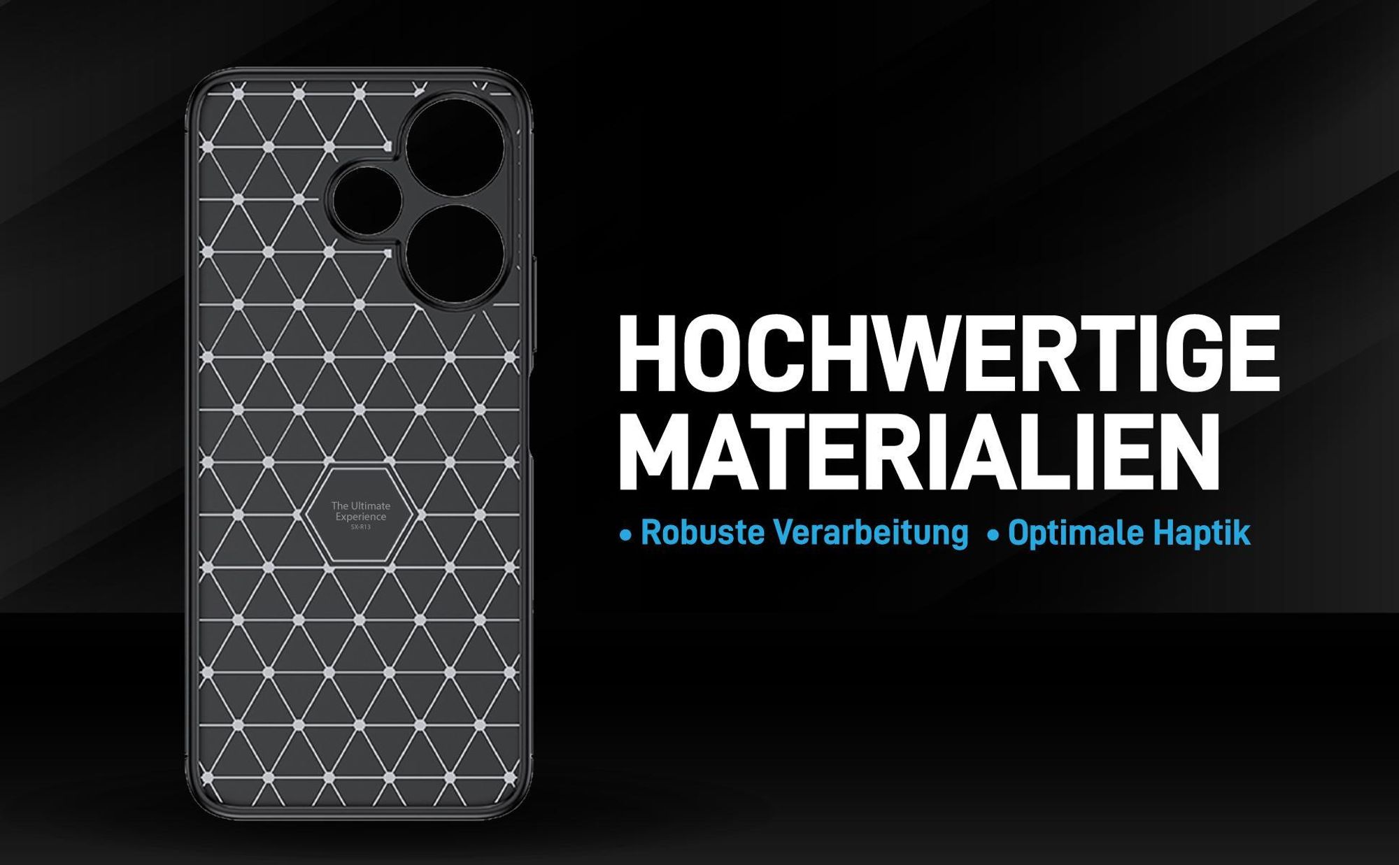Handyhülle für das Xiaomi Redmi 13 im Carbon Look