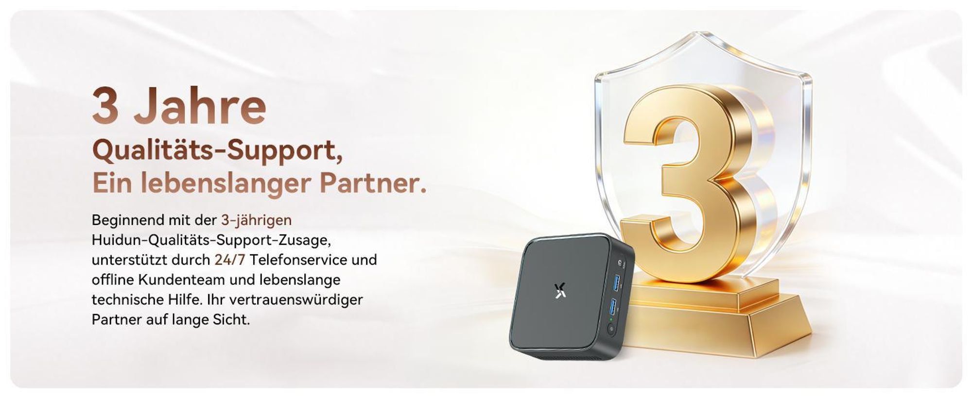 Blackview Huidun H80 MiniPC Desktop PC, AMD Ryzen 5 3500U, 16GB DDR4, 512GB SSD, Dual-Gigabit-LAN, Dual-4K-Ausgang, VESA-Montage,  inkl Monitor