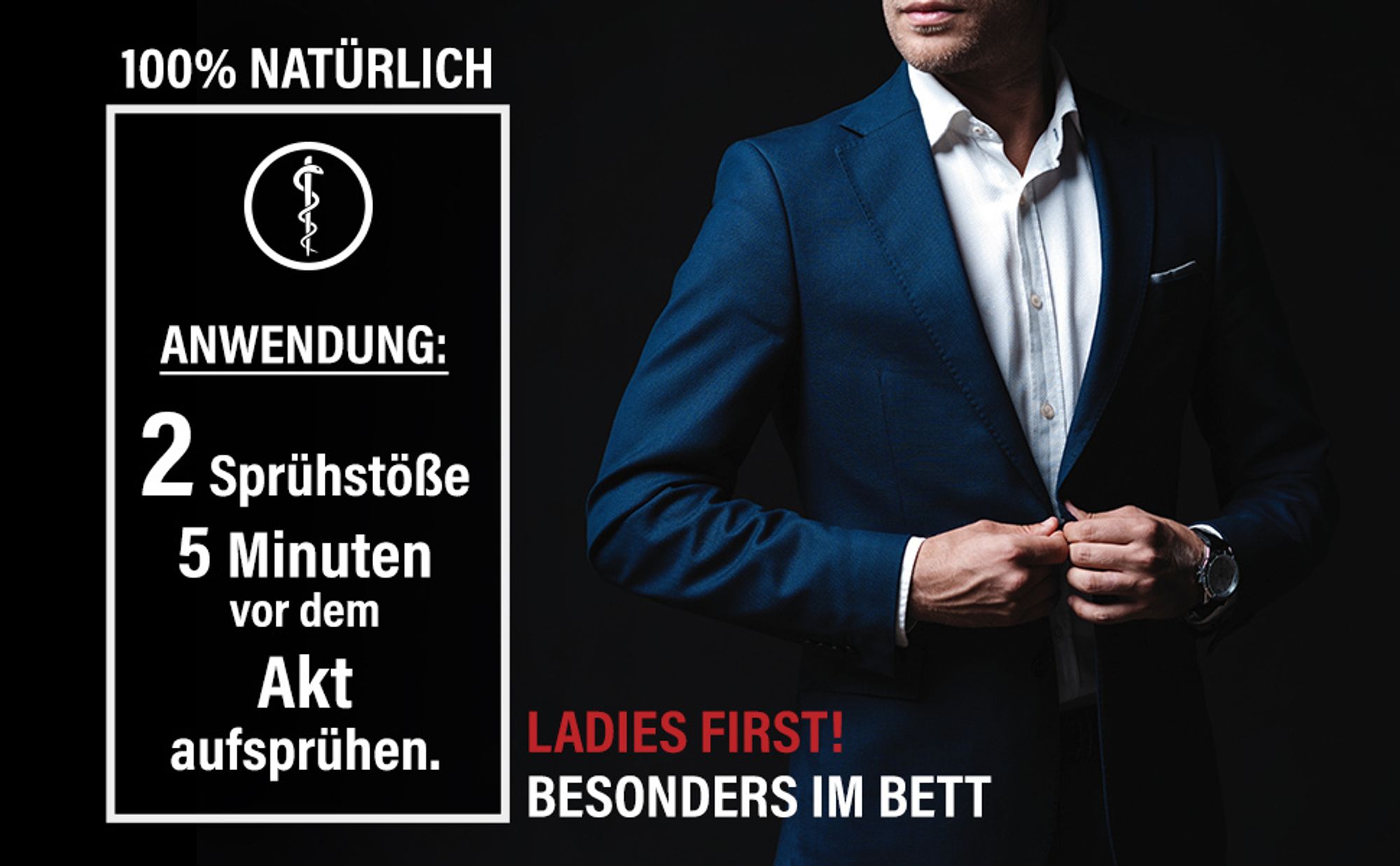 Saint Nutrition® Mr. D - Verzögerungsspray - Mann – Verzögerung der Ejakulation – mehr Potenz - Potenz steigernd - länger durchhalten Mann – 50ml