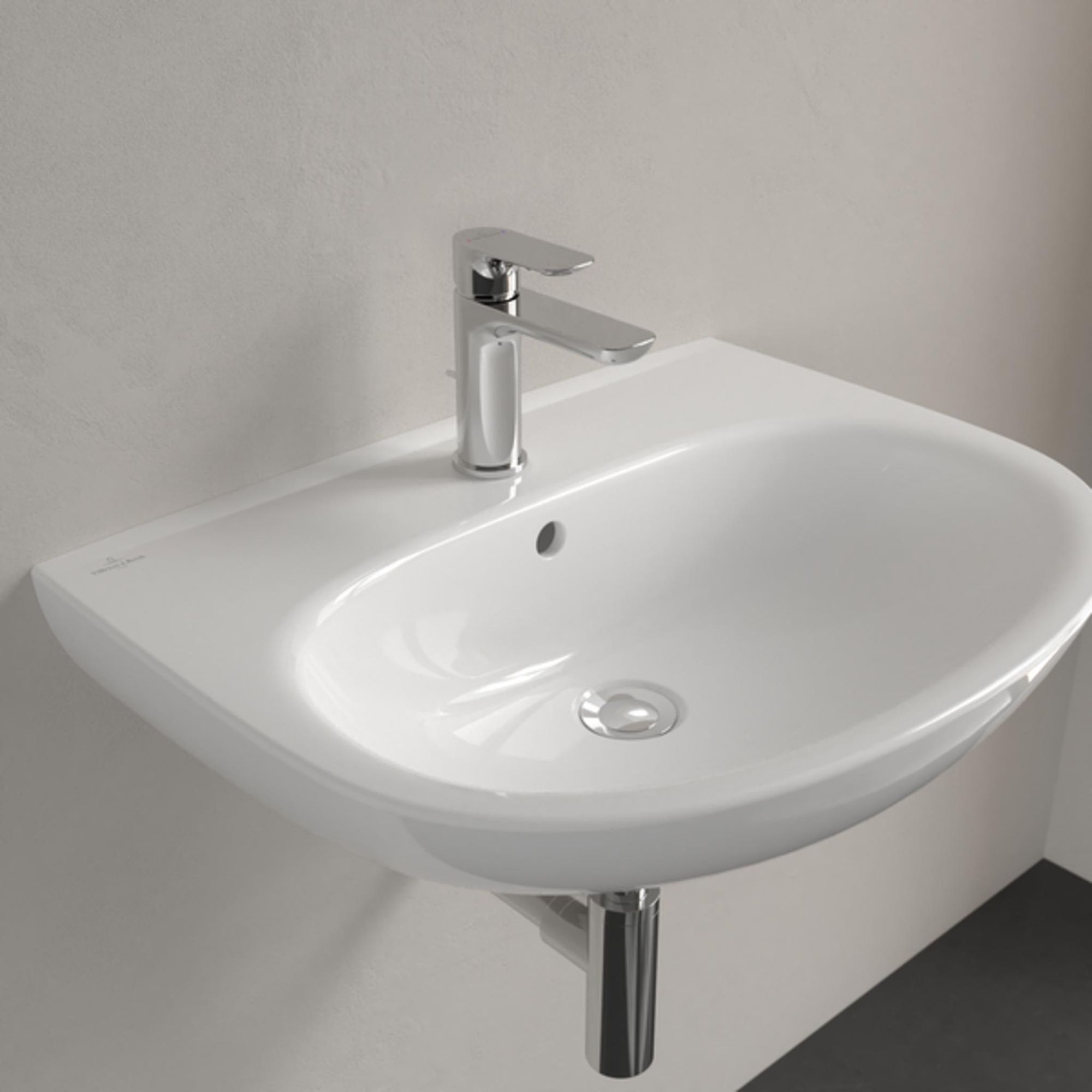 VILLEROY & BOCH O.NOVO Waschbecken oval 65 cm, weiß