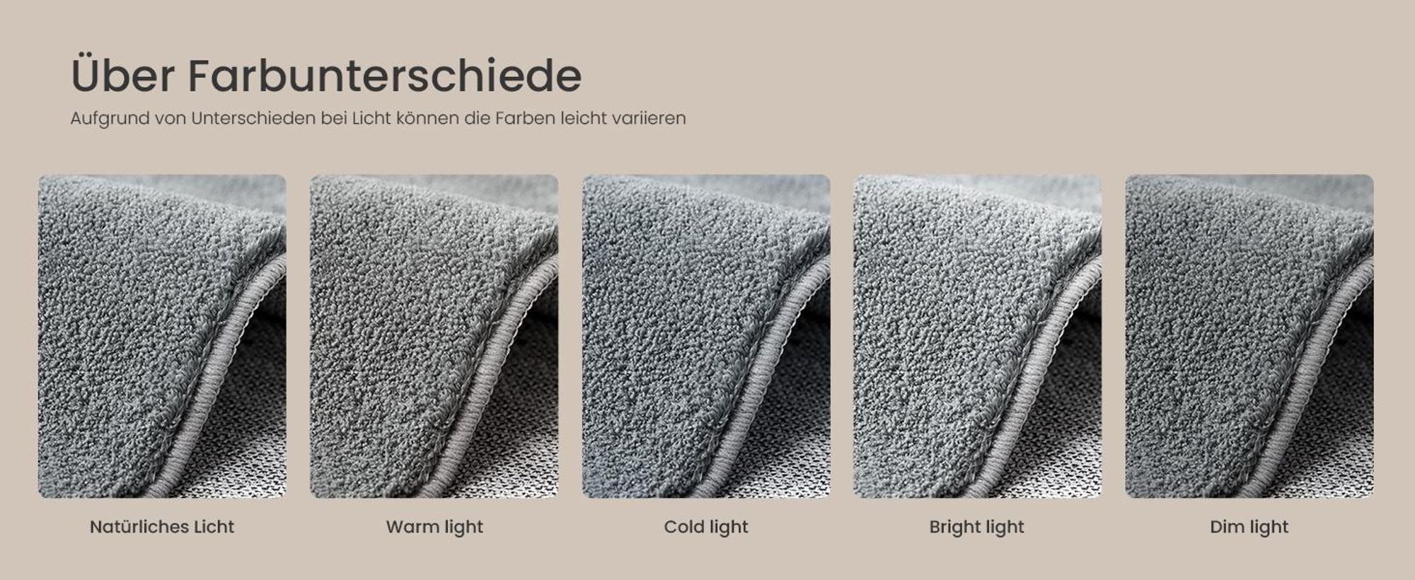 SONGMICS Kurzflorteppich, 120 x 170 cm, rutschfester, maschinenwaschbar, grau, Wohnzimmerteppich