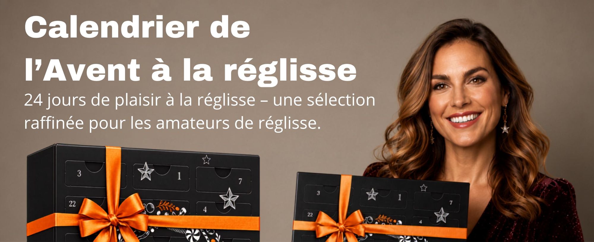 BOXILAND® calendrier avent réglisse 2026, 24 types, sucré & salé, salmiak