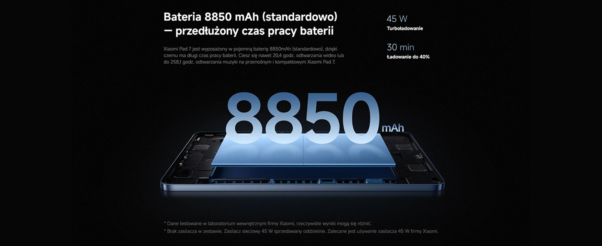 Xiaomi Pad 7 8/256GB Tablet 11,2“ Wi-Fi Niebieski