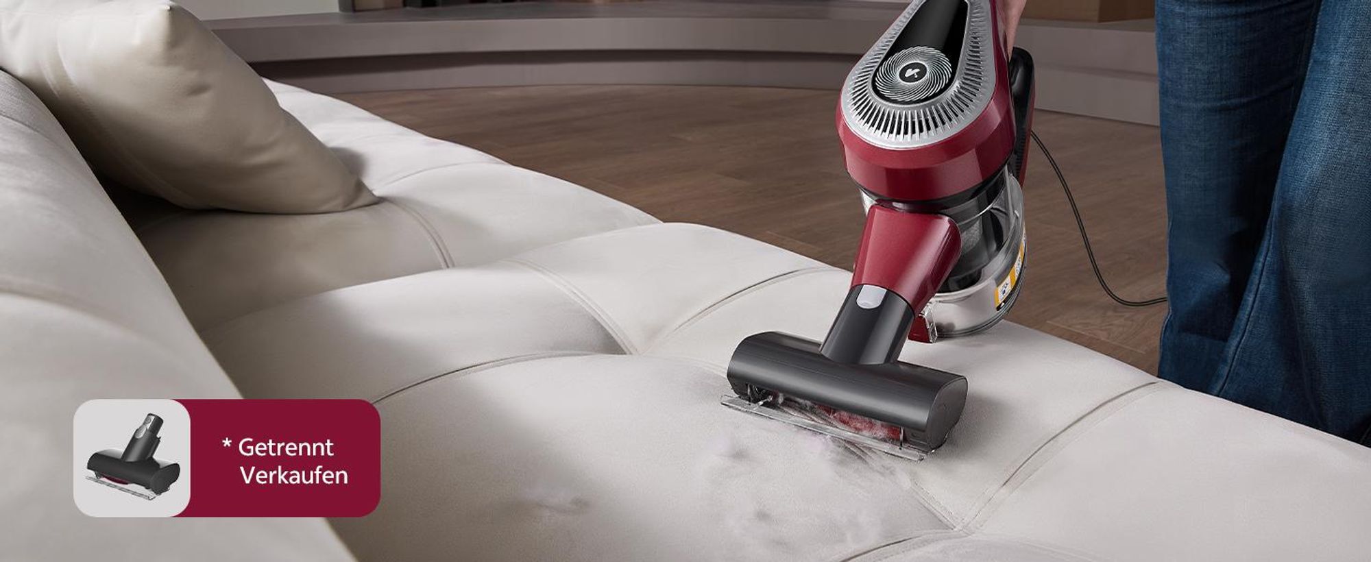 Vactidy C8 Staubsauger mit Kabel 7m/60kPa/600W Handstaubsauger 1,5L Beutelloser Staubbehälter, Antiverhedderungs-Bürste für Böden Teppiche Tierhaare