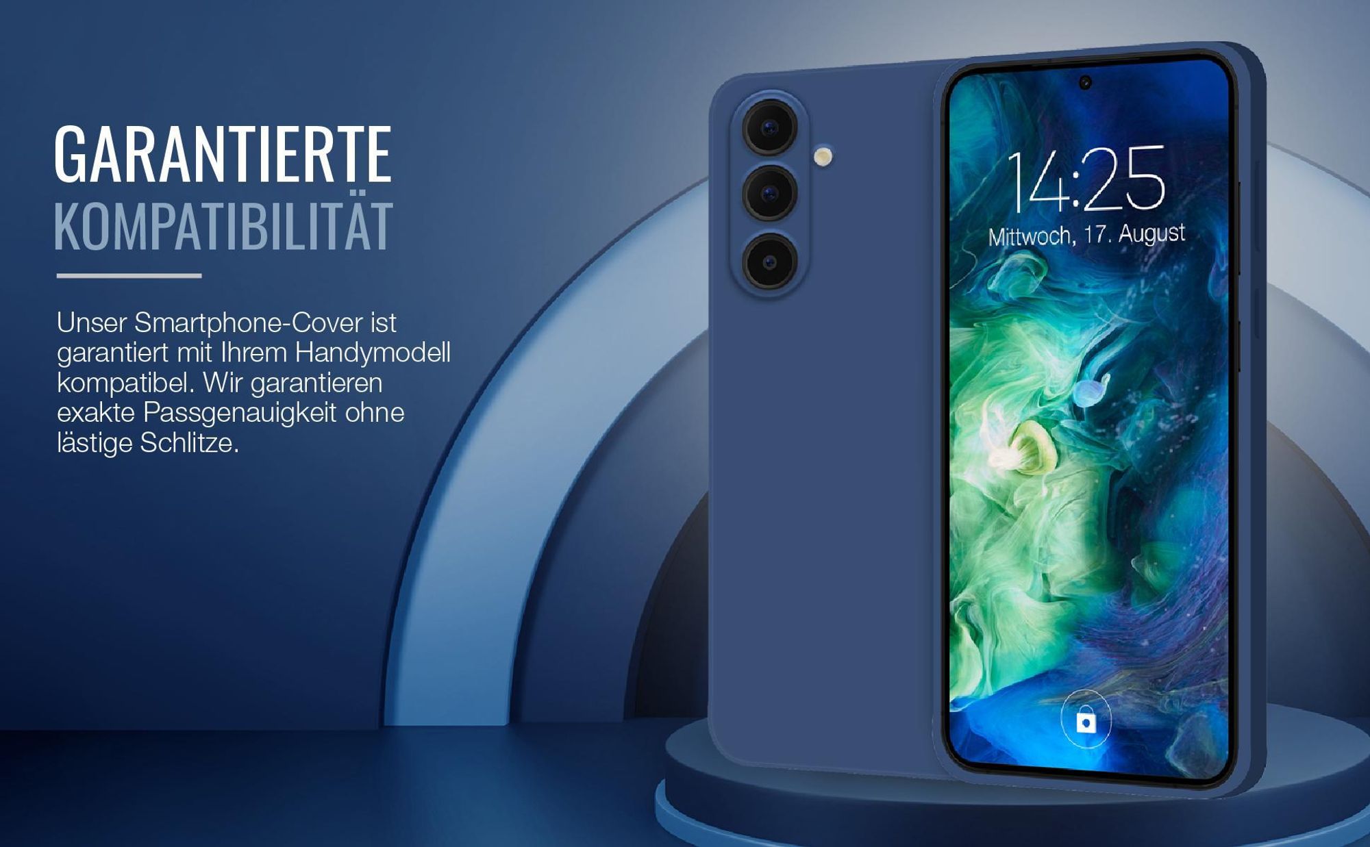 Exakt passgenaues Smartphone Backcover in Blau für Samsung Galaxy A57 5G