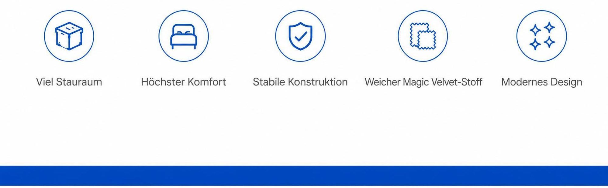 Polsterbett TEDDY : Stauraum, Komfort, stabile Konstruktion und Velvet-Stoff