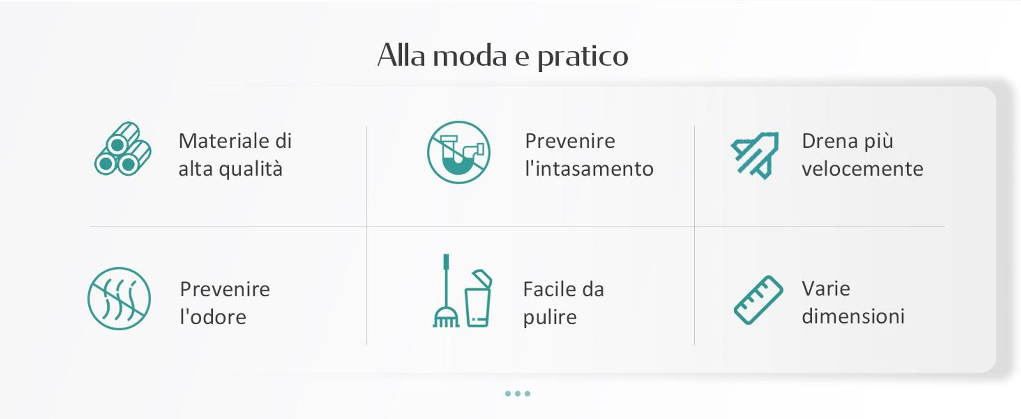 Canalina doccia EMKE in acciaio inox 50cm nero opaco sifone per scarico a pavimento con arresto degli odori piletta di scarico per doccia a bordo piatto