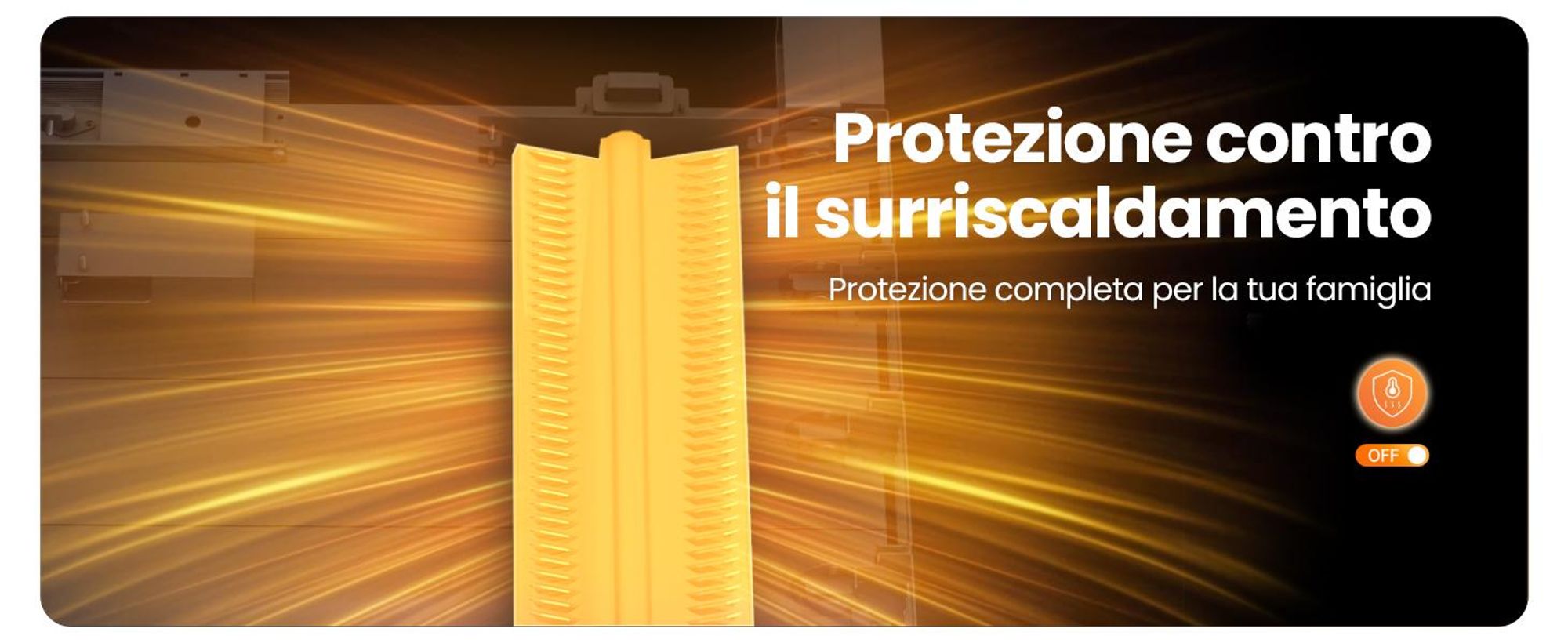 EMKE® Riscaldatore elettrico 1000W Display LCD convettore elettrico antracite WiFi + Alexa/Google Home Radiatore elettrico antracite a pavimento+a parete per 9m²