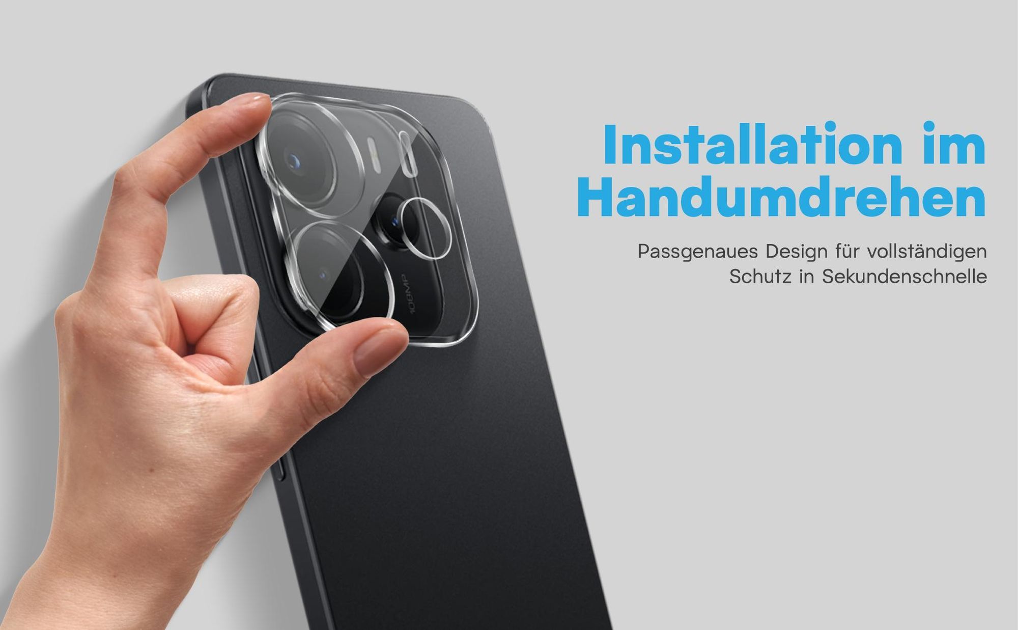 2x Kameraschutz aus 9H Glas für Xiaomi Redmi Note 14 in passgenauem Design