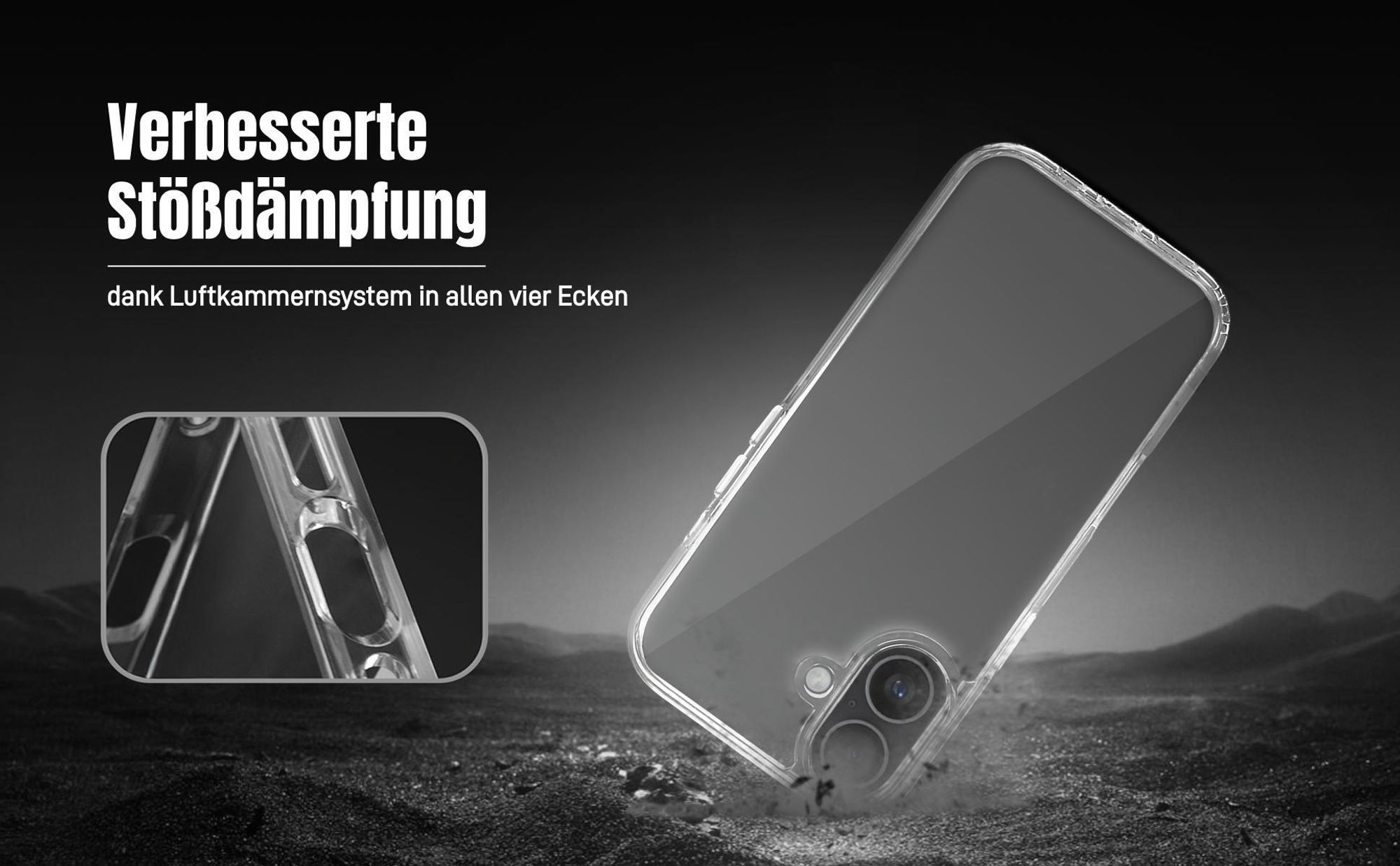 TPU Backcover für Apple iPhone 17 mit Luftkammernsystem