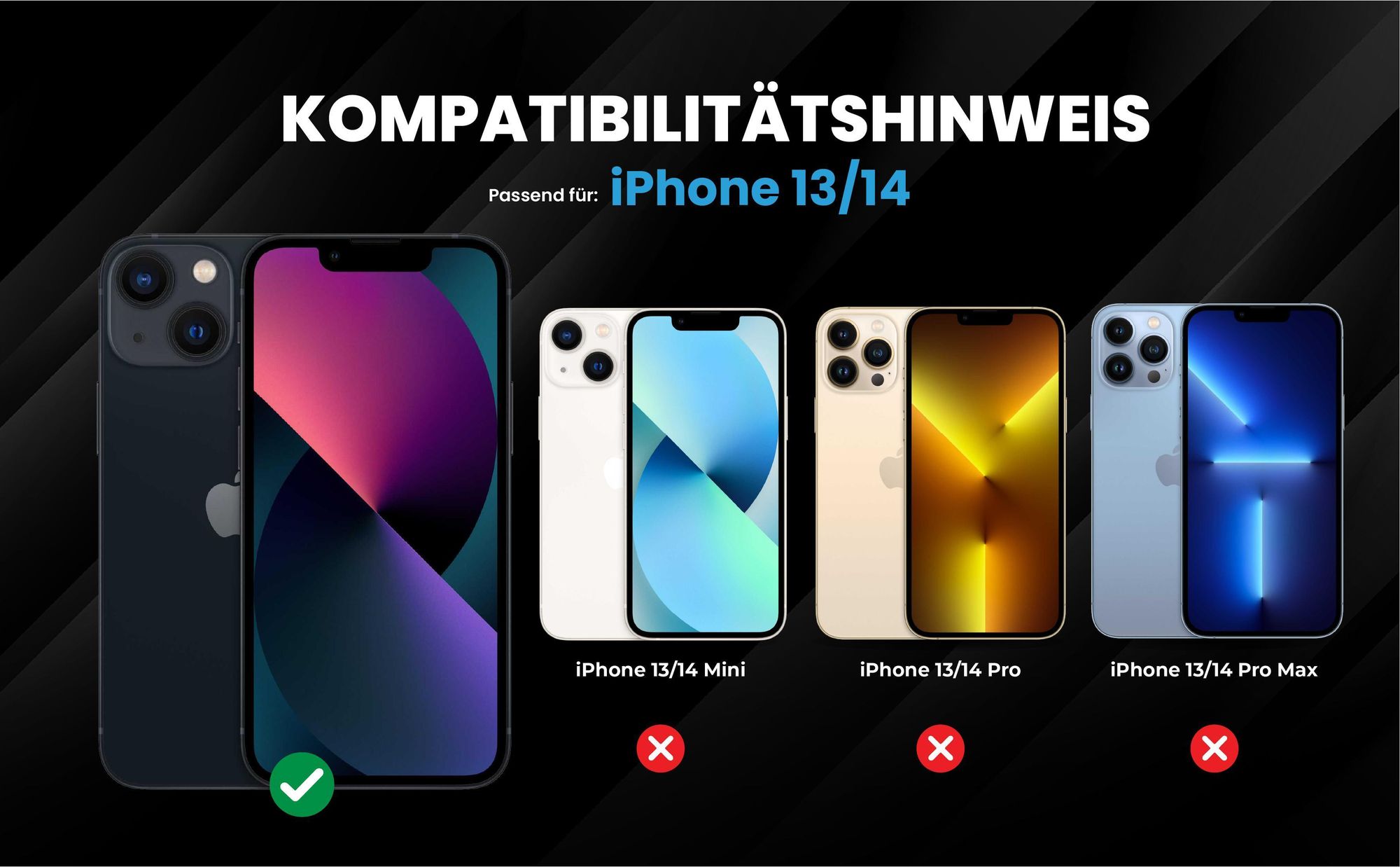 Kompatibilitätshinweise Hülle für Apple iPhone 13
