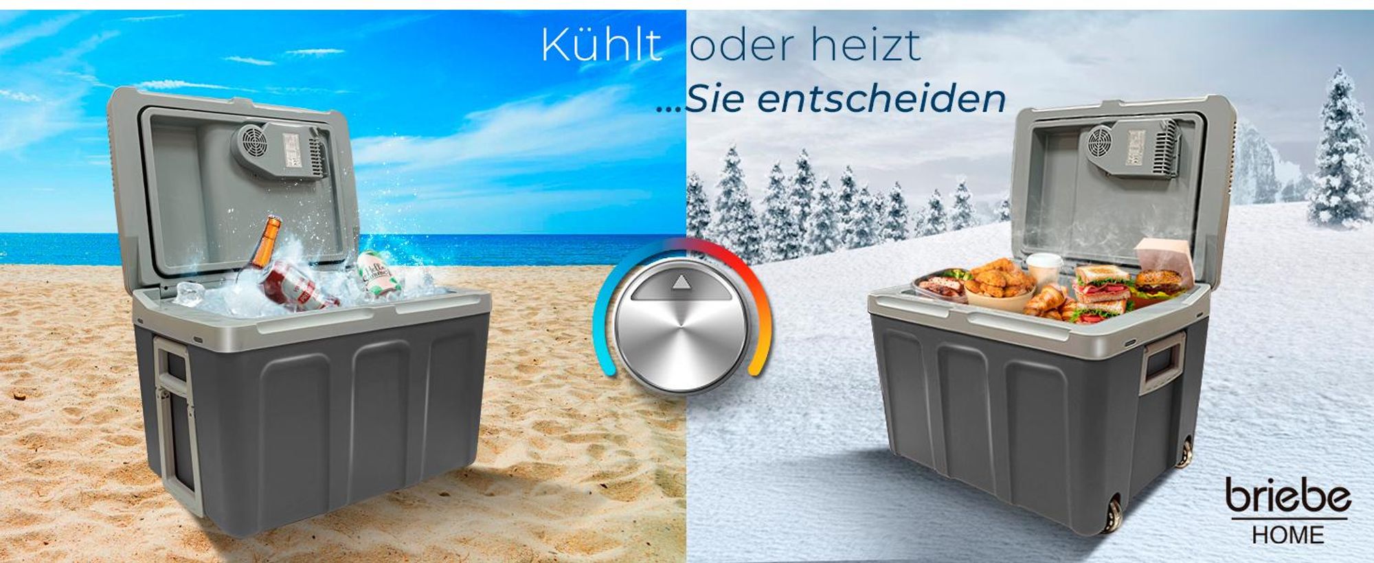 Briebe CF1155, Grau, Kunststoff, 40 l, 1 Stück(e), Elektro, AC, Gleichstrom