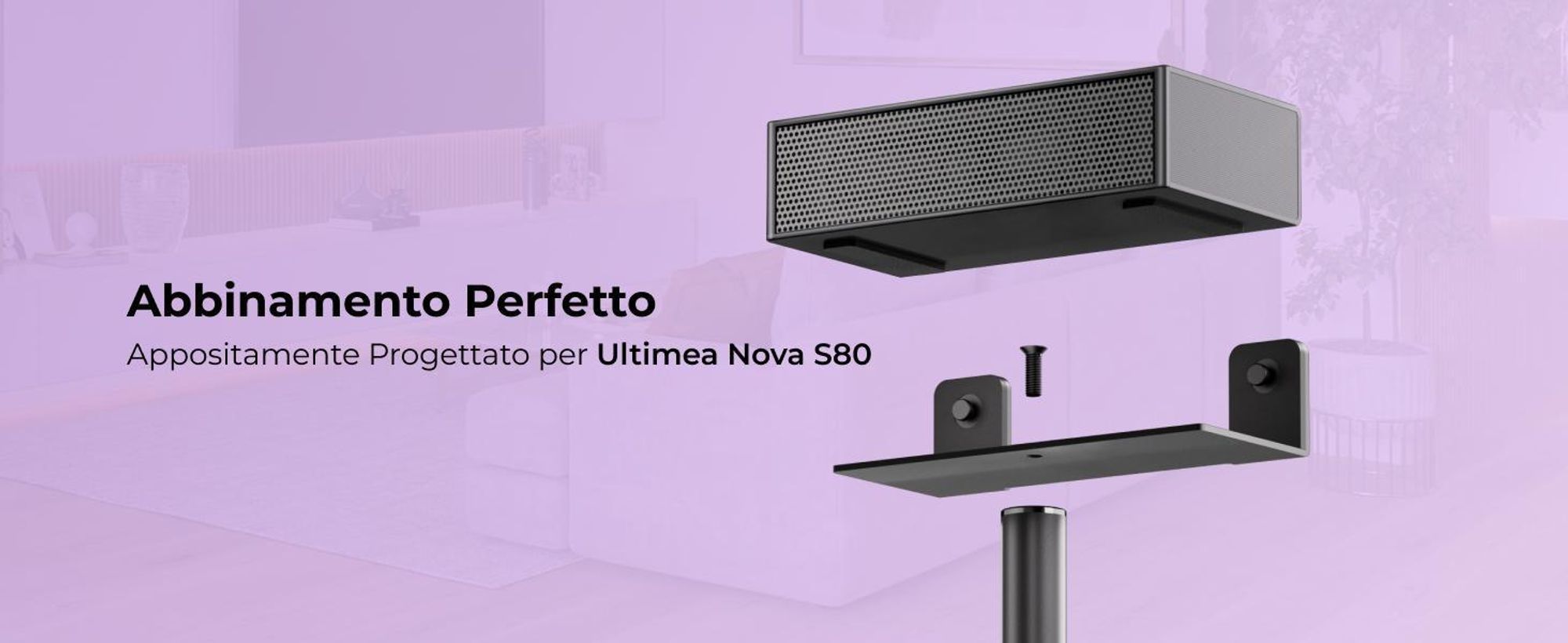 Steady S80 - 1 coppia di supporti per i diffusori della soundbar Nova S80