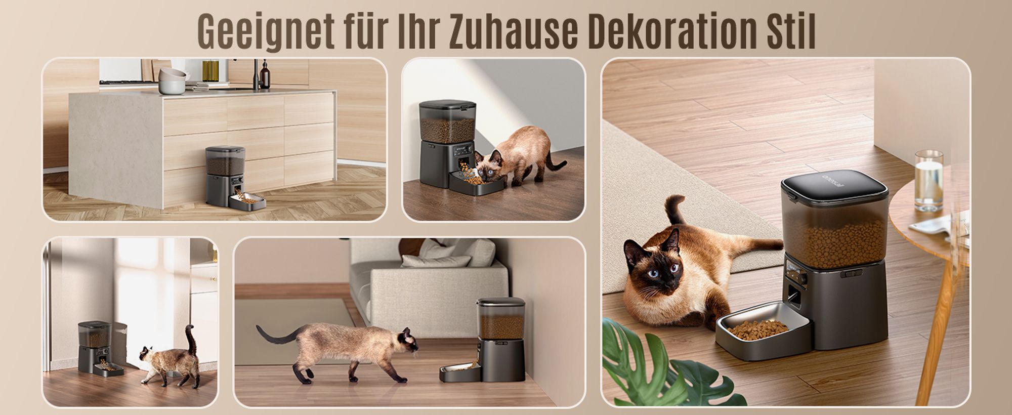 Oneisall PFD001 Pro intelligenter Lebensmittelspender (schwarz)