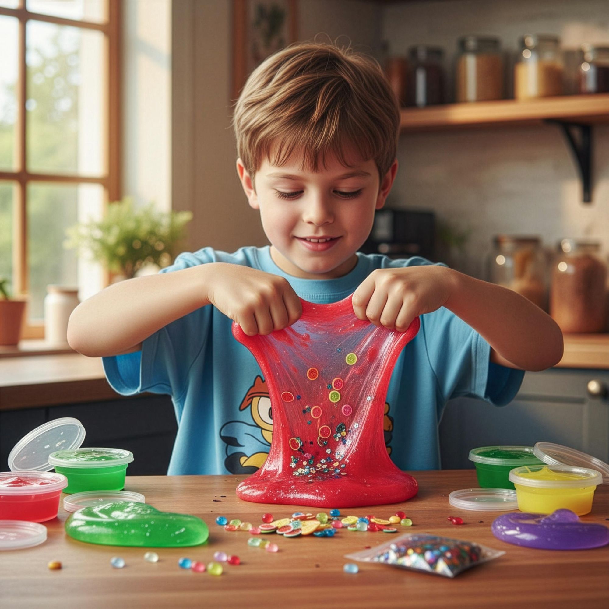 Slime Set XXL 126-teilig für Kinder, Giga Schleim selber machen DIY Kit, 28 Farben & Glitzer, Bastelset Experimentierkasten, EVI TOYS Giga Slime