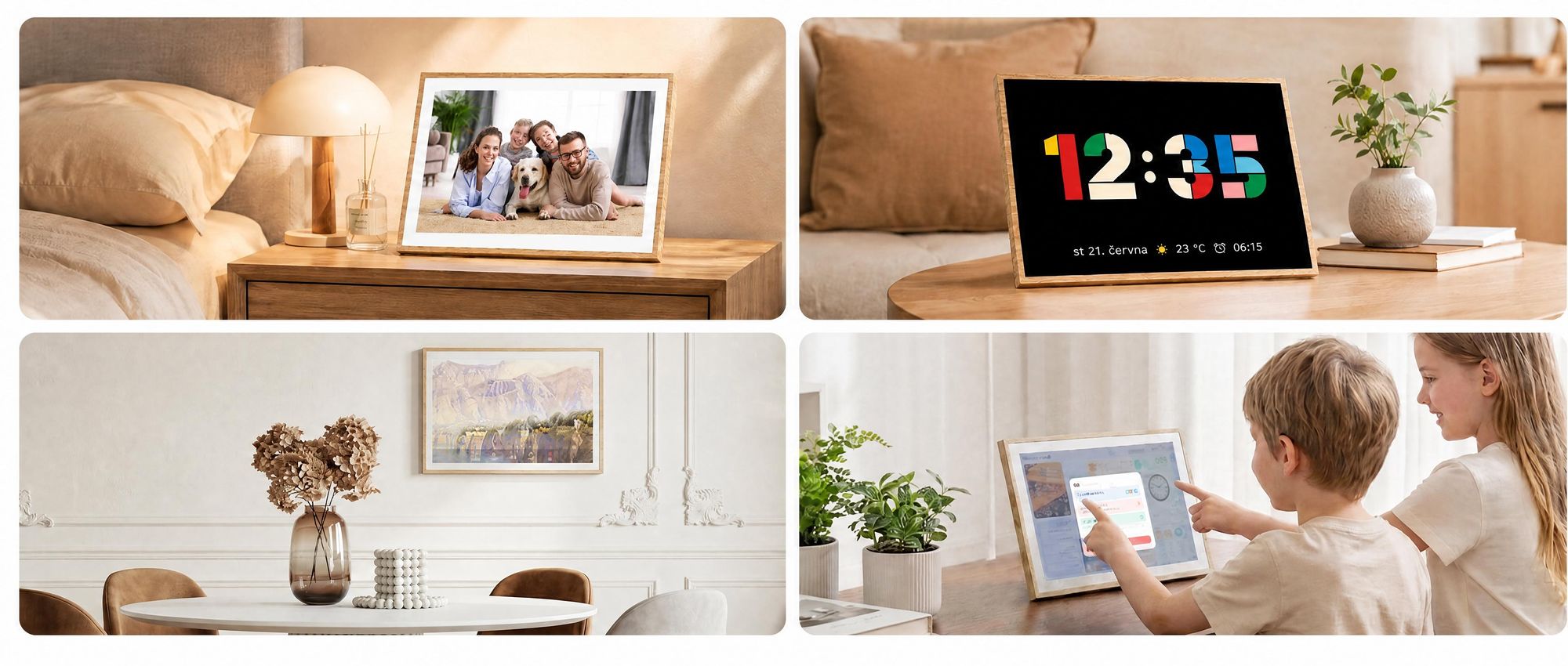 2026 NEU! 10.1 palců Blackview NEST 10 digitální kalendář a fotorámeček s dotykovým ovládáním, Wi-Fi 6, 1280x800, 16:10, IPS
