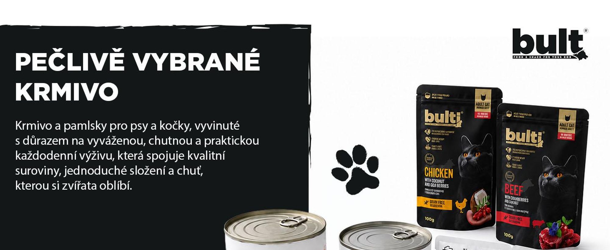 BULT – Krmivo pro psy s divokou zvěřinou – Mokré krmivo v plechovce 400 g – Mokré krmivo pro psy – Výživa pro psy – Masové krmivo