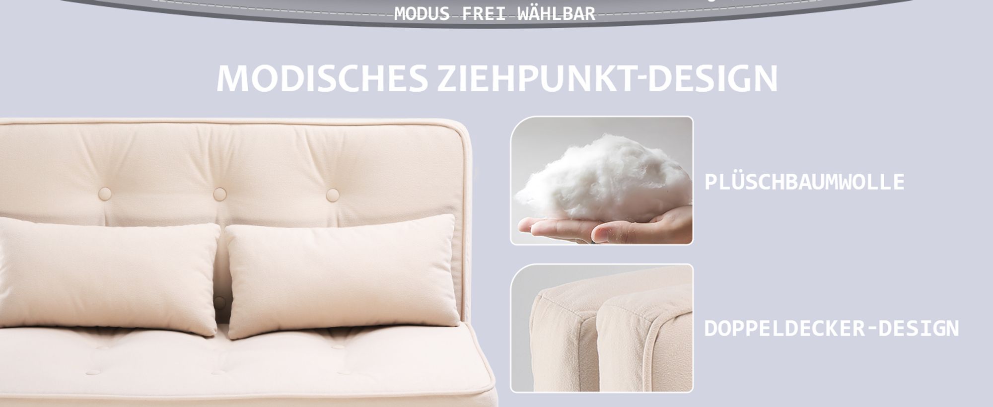 COMHOMA Relaxsessel Bodensofa Klappbar Bodensessel mit Schlaffunktion Lazy Sofa, gepolsert mit 5-stufig Verstellbarer Rückenlehne beige