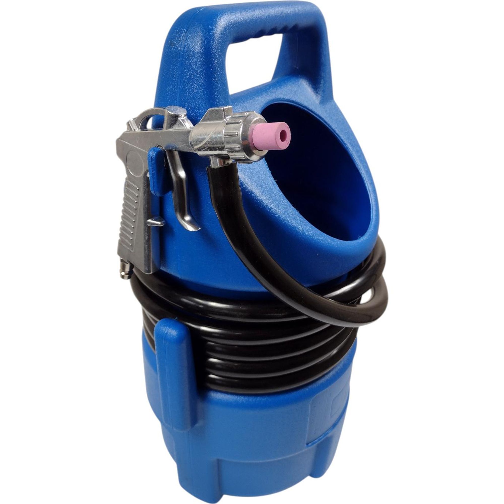 ELMAX | Sandstrahlen, 10L, 4 Düsen, Sandstrahlmaschine, Mobiler Sandstrahler