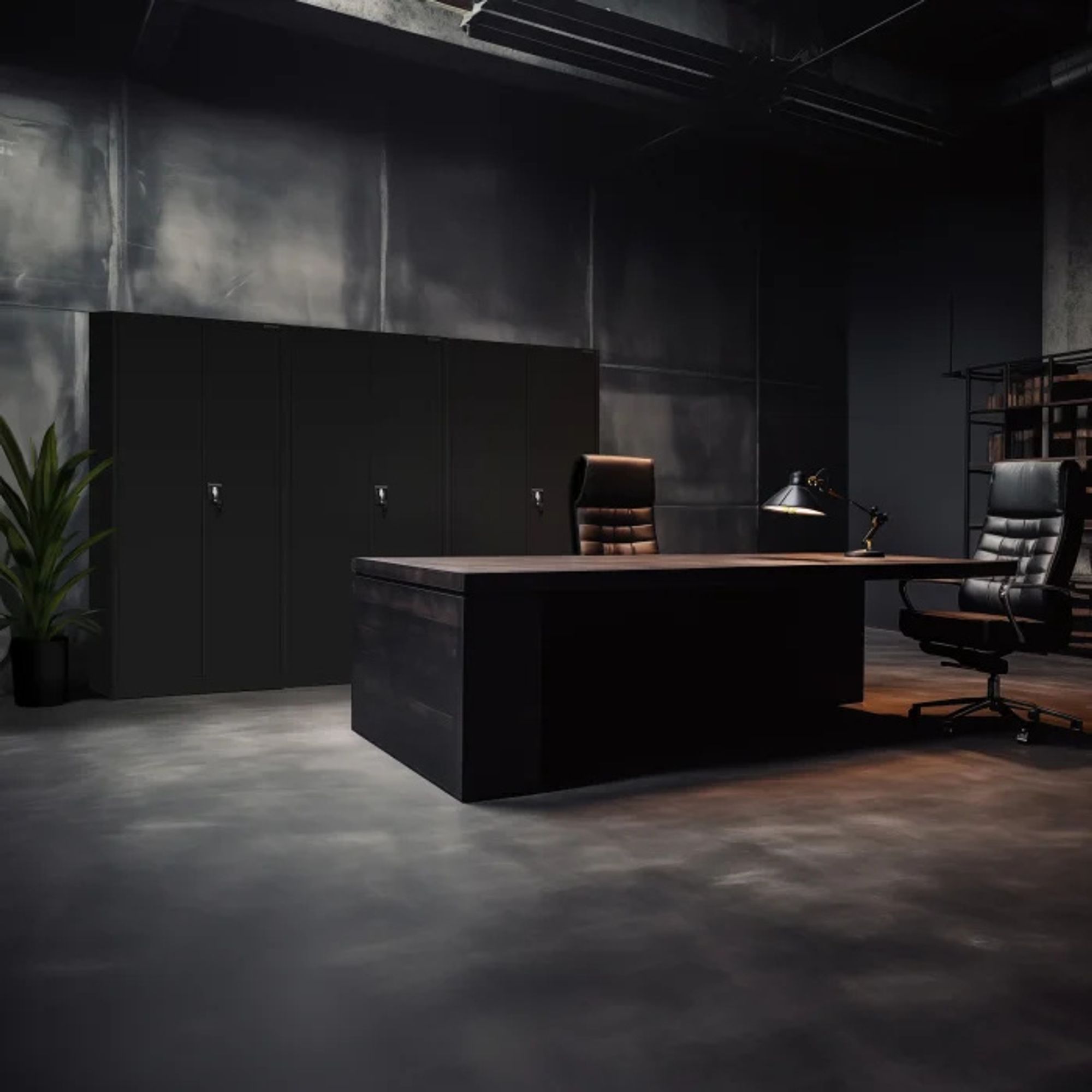 Aktenschrank Büroschrank Metallschrank Stahlschrank Werkzeugschrank Stahlblech Pulverbeschichtet Flügeltürschrank Abschließbar 195 cm x 90 cm x 40 cm Farbe: Schwarz-schwarz
